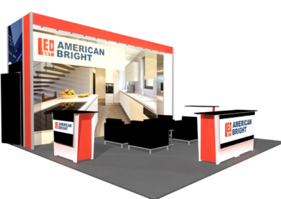 American Bright 20x20 Trade Show Booth