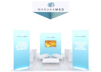 Manuka Med 20x20 Trade Show Booth