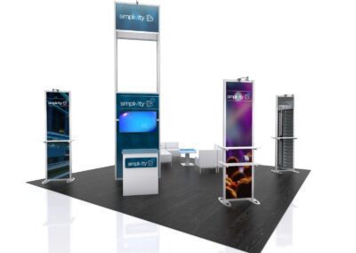 Simplivity 20x20 Trade Show Booth