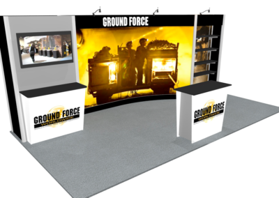 Ground Force 10x20 Trade Show Booth