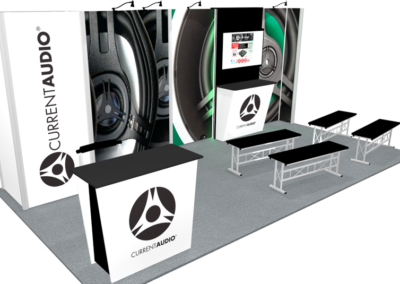 Current Audio 10x20 Trade Show Booth